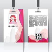 Identity Card, Student card design or business card vector