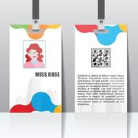 Identity Card, Student card design or business card vector