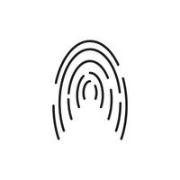 Finger Print Logo and Symbol Images vector