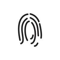 Finger Print Logo and Symbol Images vector