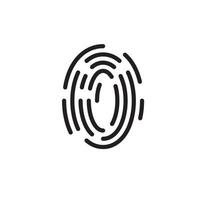 Finger Print Logo and Symbol Images vector