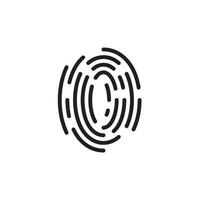 Finger Print Logo and Symbol Images vector