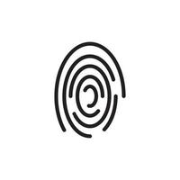 Finger Print Logo and Symbol Images vector