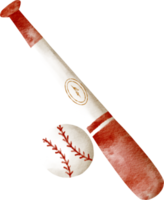 deporte de beisbol acuarela png