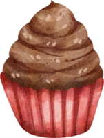 watercolor cupcake clip art png