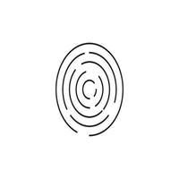 Finger Print Logo and Symbol Images vector