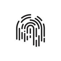 Finger Print Logo and Symbol Images vector