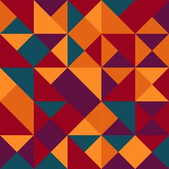 Geometric triangle shape Bauhaus pattern. Vector design and modern art template.