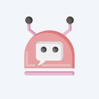 Icon Chatbot. related to Machine Learning symbol. flat style. simple design editable. simple illustration. simple vector icons