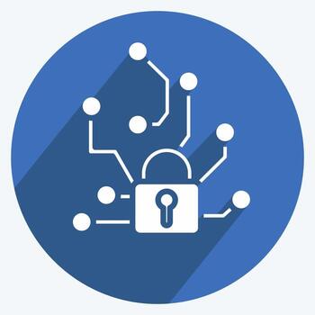 iconos de ataques adversarios. relacionado con el símbolo de aprendizaje automático. estilo de sombra larga. diseño simple editable. ilustración sencilla. iconos vectoriales simples vector