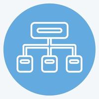 Icon Clustering. related to Machine Learning symbol. blue eyes style. simple design editable. simple illustration. simple vector icons