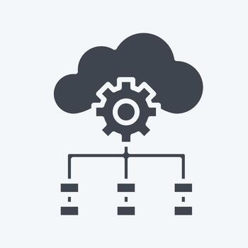 Icon Temporal Difference. related to Machine Learning symbol. glyph style. simple design editable. simple illustration. simple vector icons