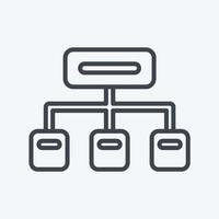 Icon Clustering. related to Machine Learning symbol. line style. simple design editable. simple illustration. simple vector icons