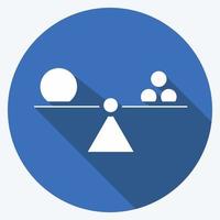 Icon Meta Learning. related to Machine Learning symbol. long shadow style. simple design editable. simple illustration. simple vector icons