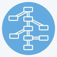 Icon Decision Trees. related to Machine Learning symbol. blue eyes style. simple design editable. simple illustration. simple vector icons