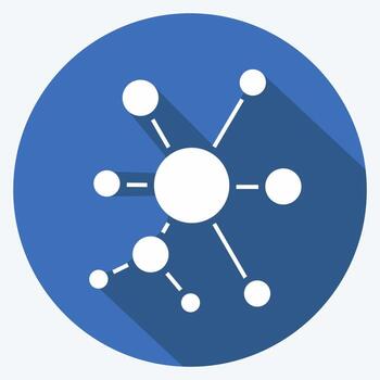 Icon Q-Learning. related to Machine Learning symbol. long shadow style. simple design editable. simple illustration. simple vector icons