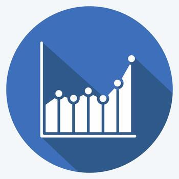 datos de muestra de icono. relacionado con el símbolo de aprendizaje automático. estilo de sombra larga. diseño simple editable. ilustración sencilla. iconos vectoriales simples vector