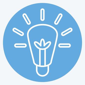 Icon Solving. related to Machine Learning symbol. blue eyes style. simple design editable. simple illustration. simple vector icons