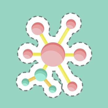 corte de línea de etiqueta q-learning. relacionado con el símbolo de aprendizaje automático. diseño simple editable. ilustración sencilla. iconos vectoriales simples vector