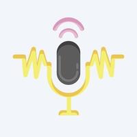 Icon Speech Recognition. related to Machine Learning symbol. flat style. simple design editable. simple illustration. simple vector icons