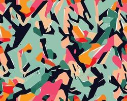 Colorful camouflage safari pattern. Illustration for wallpaper, fabrics, wrappers, postcards, greeting cards, wedding invitations, banners, web. vector