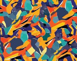 Colorful camouflage safari pattern. Illustration for wallpaper, fabrics, wrappers, postcards, greeting cards, wedding invitations, banners, web. vector