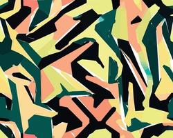 Colorful camouflage safari pattern. Illustration for wallpaper, fabrics, wrappers, postcards, greeting cards, wedding invitations, banners, web. vector