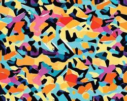 Colorful camouflage safari pattern. Illustration for wallpaper, fabrics, wrappers, postcards, greeting cards, wedding invitations, banners, web. vector