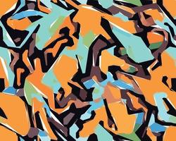 Colorful camouflage safari pattern. Illustration for wallpaper, fabrics, wrappers, postcards, greeting cards, wedding invitations, banners, web. vector