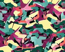 Colorful camouflage safari pattern. Illustration for wallpaper, fabrics, wrappers, postcards, greeting cards, wedding invitations, banners, web. vector