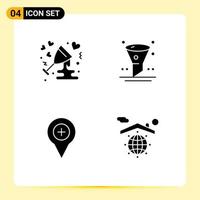 Creative Icons Modern Signs and Symbols of anniversary location love filter navigation Editable Vector Design Elements