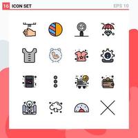 16 Creative Icons Modern Signs and Symbols of baby insurance code hold search Editable Creative Vector Design Elements