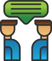 Discussion Vector Icon Design