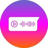 Voice Message Vector Icon Design