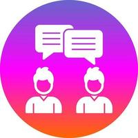 Conversation Vector Icon Design