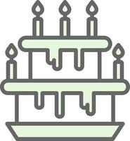 Wedding Cake Vector Icon Design