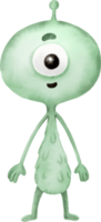 clipart alienígena acuarela png