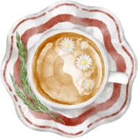 aquarelle tasse à thé clipart png