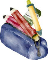 watercolor pencil bag png