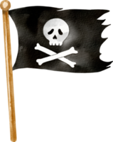 clipart de pirata em aquarela png