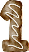 number cookie one png