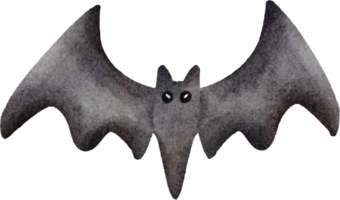 morcego de halloween aquarela png