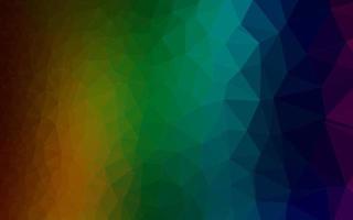 Dark Multicolor, Rainbow vector polygon abstract backdrop.