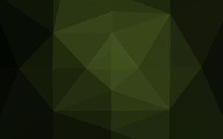 Dark Green vector shining triangular template.