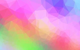 Light Multicolor, Rainbow vector shining triangular pattern.