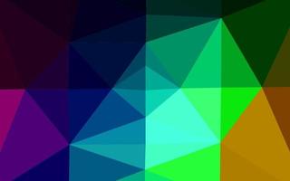 Dark Multicolor, Rainbow vector abstract polygonal texture.