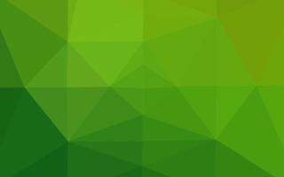 Light Green vector shining triangular template.