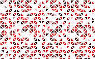 Light Red vector seamless background with triangles.