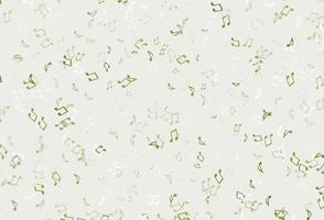 Light colorful vector backdrop with music notes.