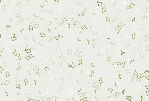 Light colorful vector backdrop with music notes.